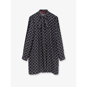 Gucci Women Short Silk Twill Dress